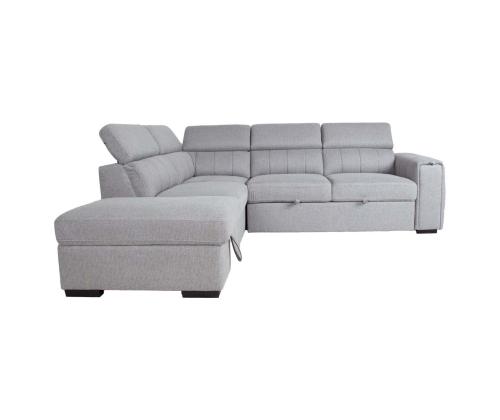 Kulmasohva ODELIA-2 VN 263x227xH81/97cm, harmaa