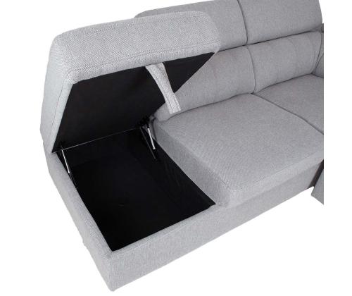 Kulmasohva ODELIA-2 VN 263x227xH81/97cm, harmaa