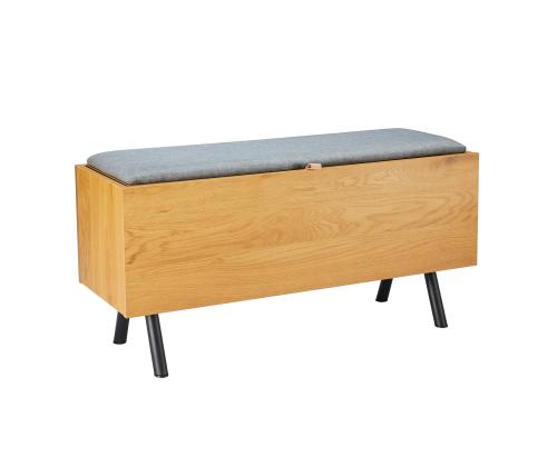 Ruokapenkki AALBORG 90x32xH46cm, tammi