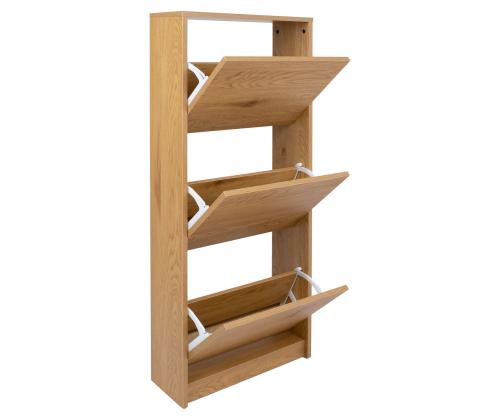 Kenkäkaappi AALBORG 49x18xH122cm, tammi