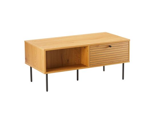 Sohvapöytä LINE 100x50xH45cm, melamiini tammenkuorella