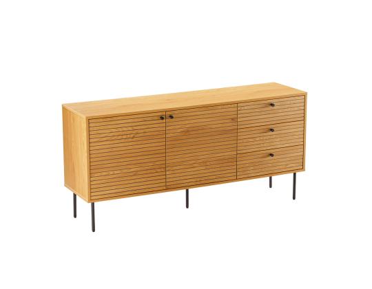 Lipasto LINE 150x40xH74cm, melamiini tammenkuorella