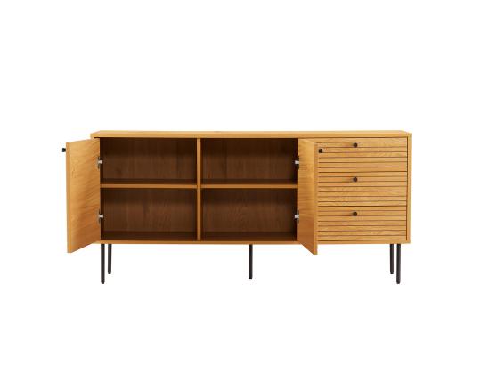 Lipasto LINE 150x40xH74cm, melamiini tammenkuorella
