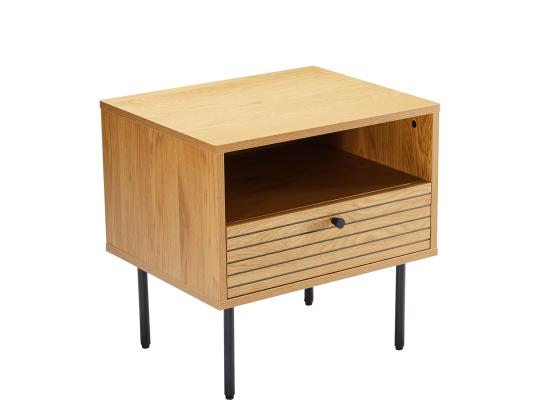 Yöpöytä LINE 50x40xH50cm, melamiini tammen kuorella