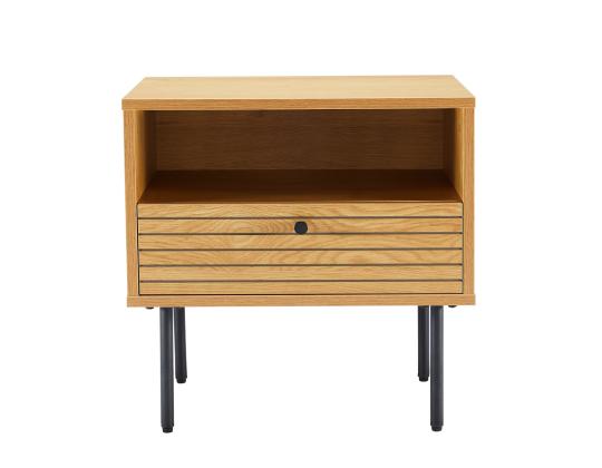 Yöpöytä LINE 50x40xH50cm, melamiini tammen kuorella