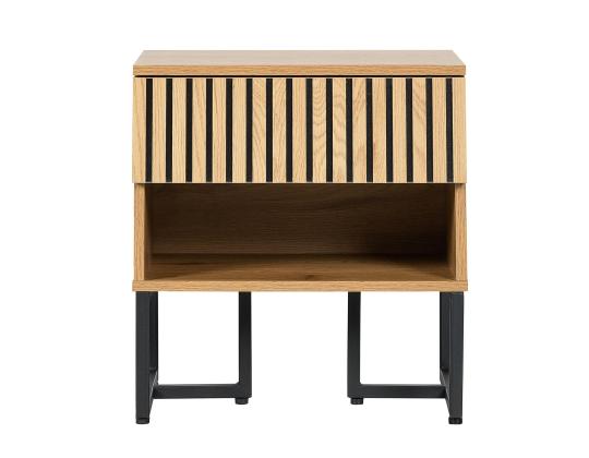 Yöpöytäkaappi HAMPTON 50x40xH55cm, melamiini tammenkuorella