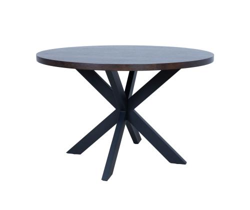 Ruokapöytä VANCOUVER D120xH75cm, musta savutammi