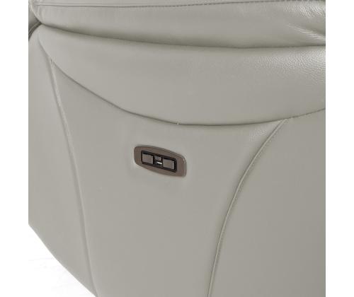 Nojatuoli BALDWIN electric lift recliner 82x95xH108cm, beige nahkaa