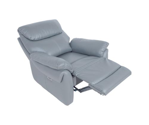 Nojatuoli BOWEN sähköinen lepotuoli 95x86xH102cm, beige luonnon nahkaa