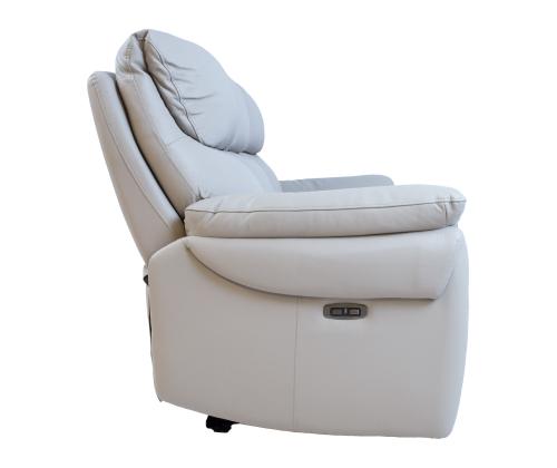 Nojatuoli BOWEN sähköinen lepotuoli 95x86xH102cm, beige luonnon nahkaa