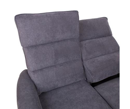 Sohva BOWERS 2-istuttava sähköinen lepotuoli 135x98xH109cm, siniharmaa väri