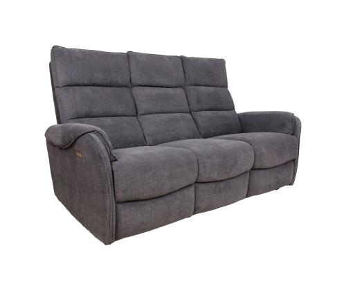 Sohva BOWERS 3-istuttava sähköinen lepotuoli 187x98xH109cm, siniharmaa, sininen-harmaa