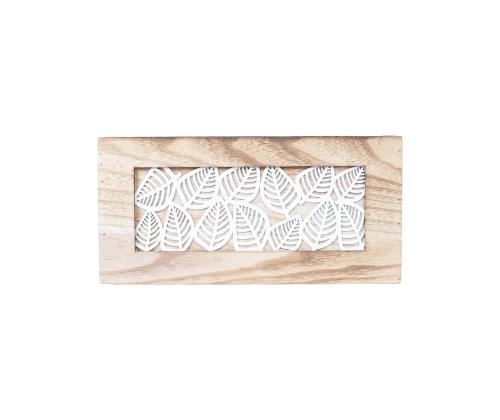 Puulaatikko KASEKE 36x26x18cm, luonnonvalkoinen