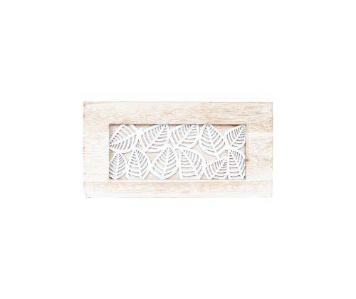 Puulaatikko KASEKE 31x21x16cm, luonnonvalkoinen