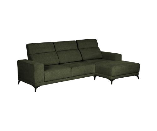 Kulmasohva DARLA PN 281,5x97,5/161xH104cm, tummanvihreä