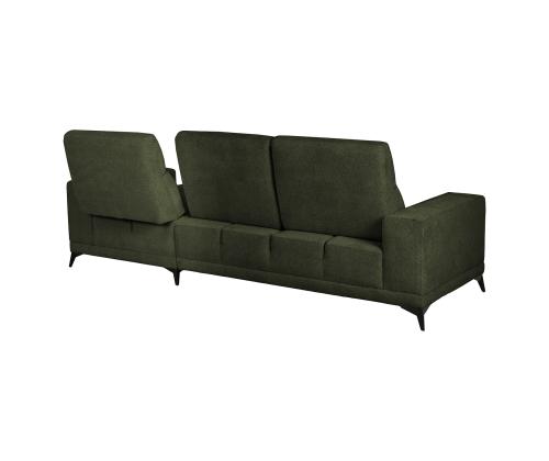 Kulmasohva DARLA PN 281,5x97,5/161xH104cm, tummanvihreä