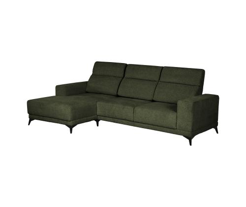 Kulmasohva DARLA VN 281,5x161/97,5xH104cm, tummanvihreä