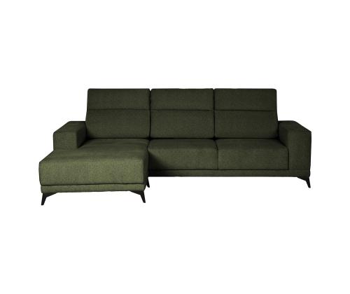 Kulmasohva DARLA VN 281,5x161/97,5xH104cm, tummanvihreä