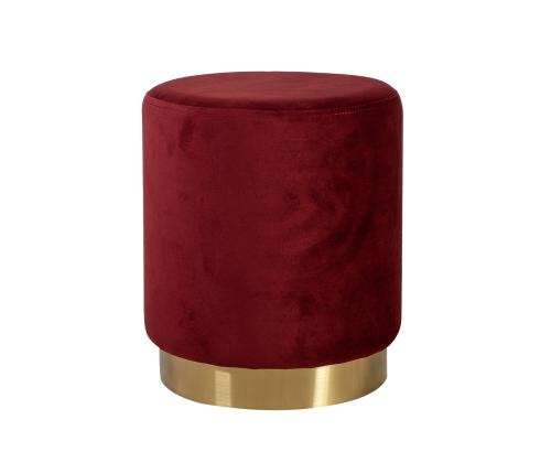 Tuba LA PERLA, D35xH42cm, päällisen materiaali: samettikangas, väri: punainen