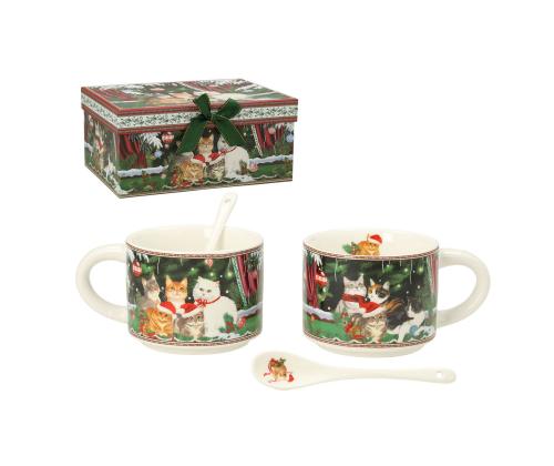 Muki MIA CATS 2kpl H6,8cm 280ml, lahjapakkauksessa