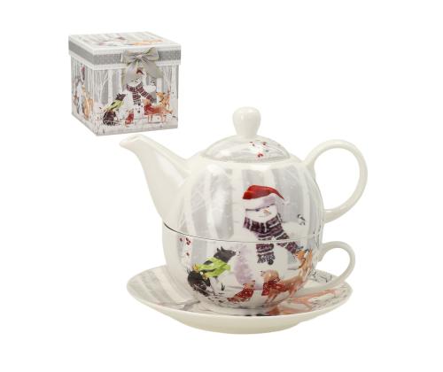 Kannu ja kuppi MIA SNOW 400/250ml, lahjapakkauksessa