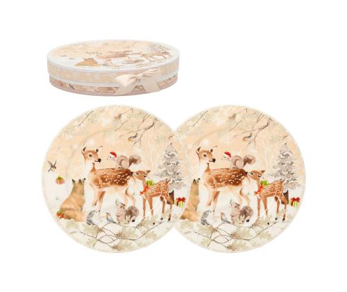 Lautaset MIA DEER 2kpl D19cm, lahjapakkauksessa