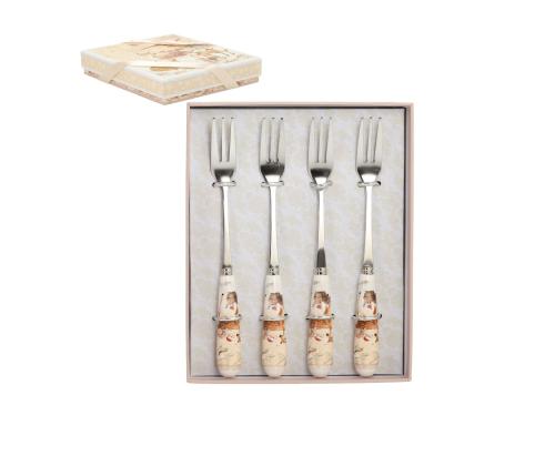 Haarukat MIA DEER 4kpl 15cm, lahjapakkauksessa