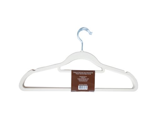 Vaatehenkarit 5kpl, beige, liukumaton muotoilu