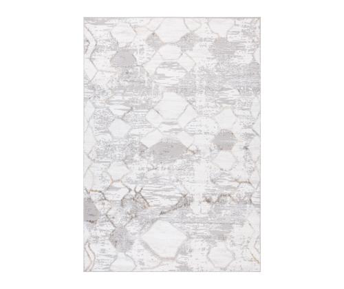 Matto SALAMANCA-3, 100x150cm, hopea/valkoinen