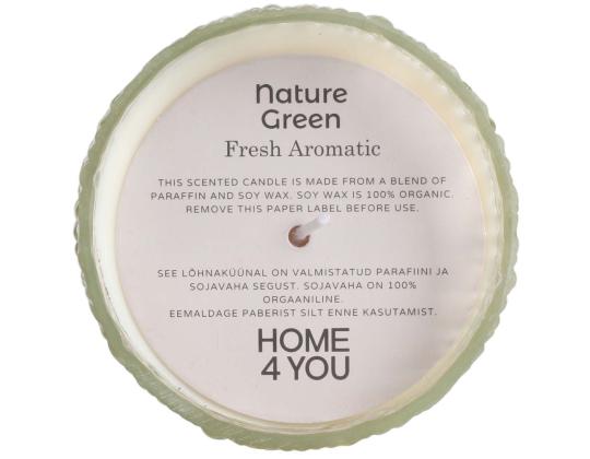 Tuoksukynttilä lasissa NATURE GREEN K9cm, Fresh Aromatic