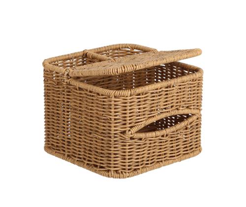 Topit BASILE 18x18xH13,5cm, vaaleanruskea