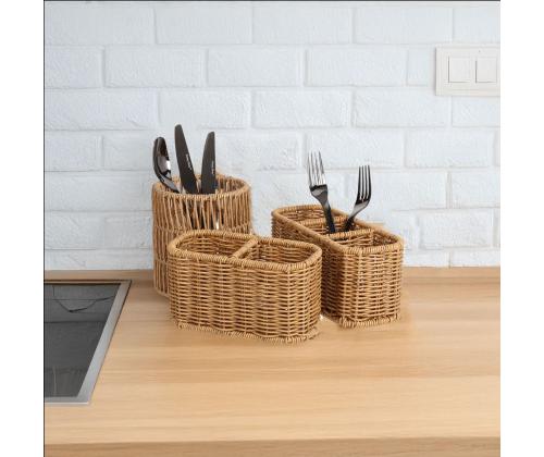 Topit BASILE D12,5xH14cm, vaaleanruskea