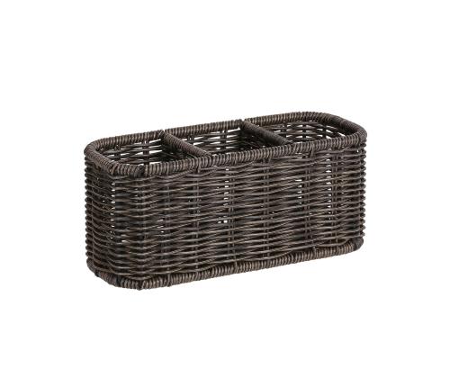 Topit BASILE 23x9xH10cm, tummanruskea