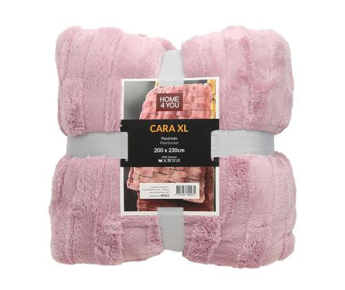 Pleed CARA XL 200x230cm, vaaleanpunainen
