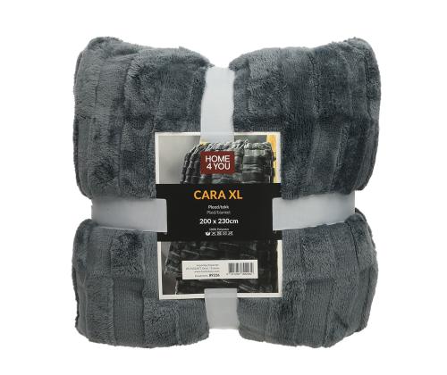 Pleed CARA XL 200x230cm, tummanharmaa