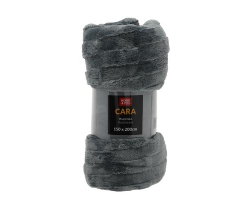 Pleed CARA 150x200cm, tummanharmaa
