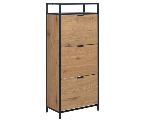 Kenkäkaappi SEAFRORD 56x30xH129cm, musta