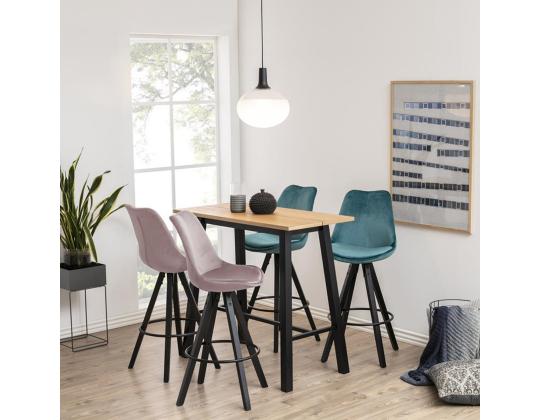 Baaripöytä CHARA 117x58xH105cm, tammi/musta