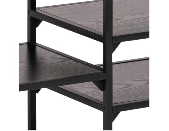 TV-pöytä SEAFORD 120x33xH46cm, 3 hyllyä, musta saaremelamiini