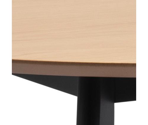 Ruokapöytä ROXBY D105xH76cm, tammi/musta