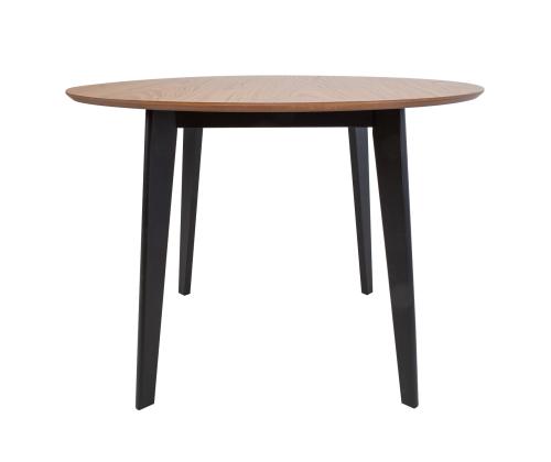 Ruokapöytä ROXBY D105xH76cm, tammi/musta