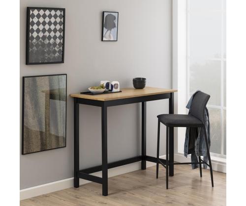 Baarijakkara DEMINA 41x48,5xH90cm, tummanharmaa, materiaali: 100% polyesterikangas, metalli