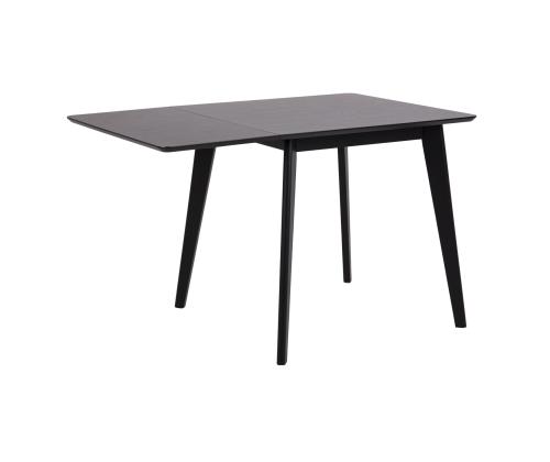 Ruokapöytä ROXBY, 80/120x80xH76cm, musta, jatkettava