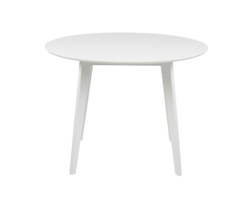Ruokapöytä ROXBY, D105xH76cm, valkoinen