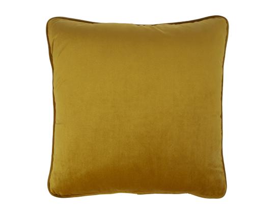 Tyyny VELVET 45x45cm, sinapinkeltainen, 100% polyesteri, kangas 317