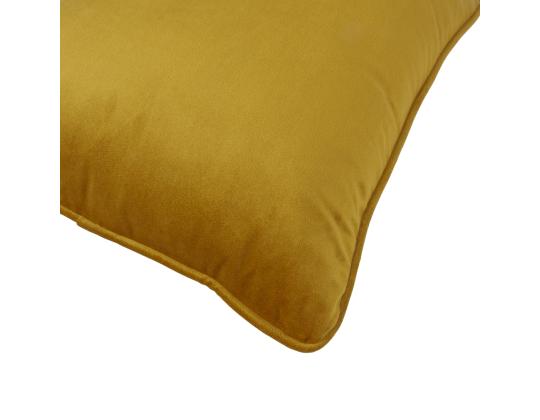 Tyyny VELVET 45x45cm, sinapinkeltainen, 100% polyesteri, kangas 317