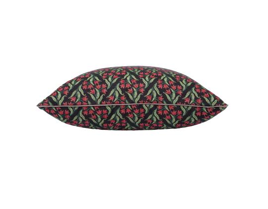 Tyyny HOLLY 45x45cm rullareuna, kansanmusiikki tumma, kangas 400