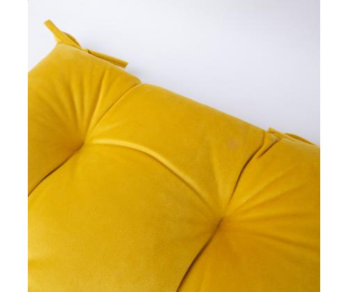 Tuolityyny VELVET 2, 40x40cm, keltainen, 100% polyesteri, kangas-828