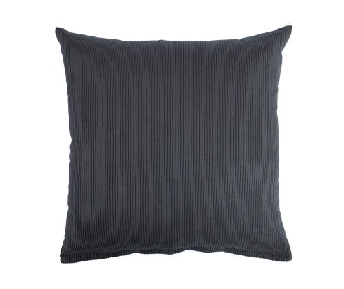 Tyyny FJORD 45x45cm lukolla, tummanharmaa, 100% polyesteri, kangas 402