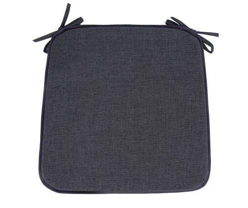Tuolinpäällinen SUMMER 39x39cm, tummanharmaa, 100% polyesteriä